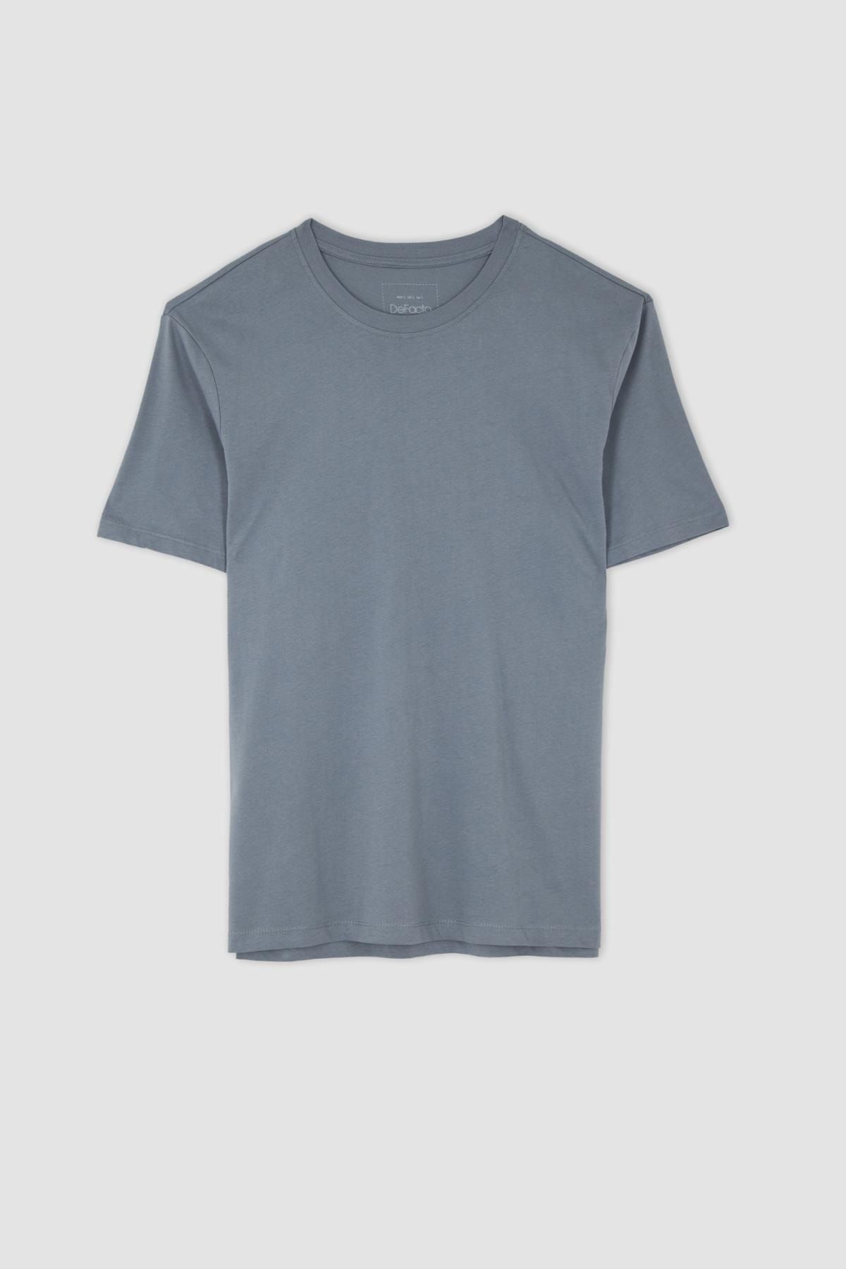 Regular Fit Bisiklet Yaka Basic Tişört