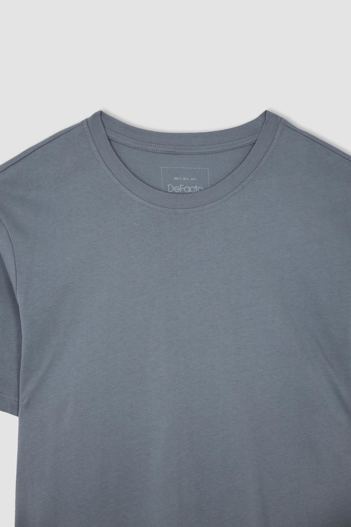 Regular Fit Bisiklet Yaka Basic Tişört